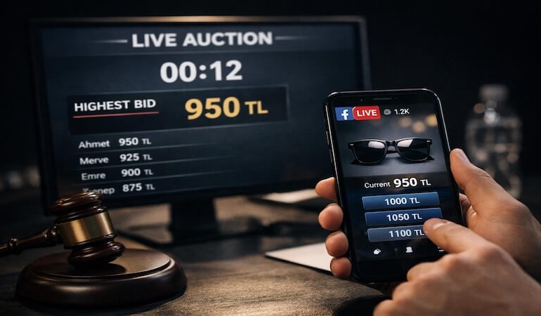 Canlı Yayında Mezat Dönemi: Tomov Mezat ve Gözlüğüm Sende’den Dijital Satış Modeli